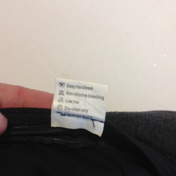 Gray Black Wool Blend One Size Fits Most Faux Fur Felt Hat Church - Picture 6 of 8